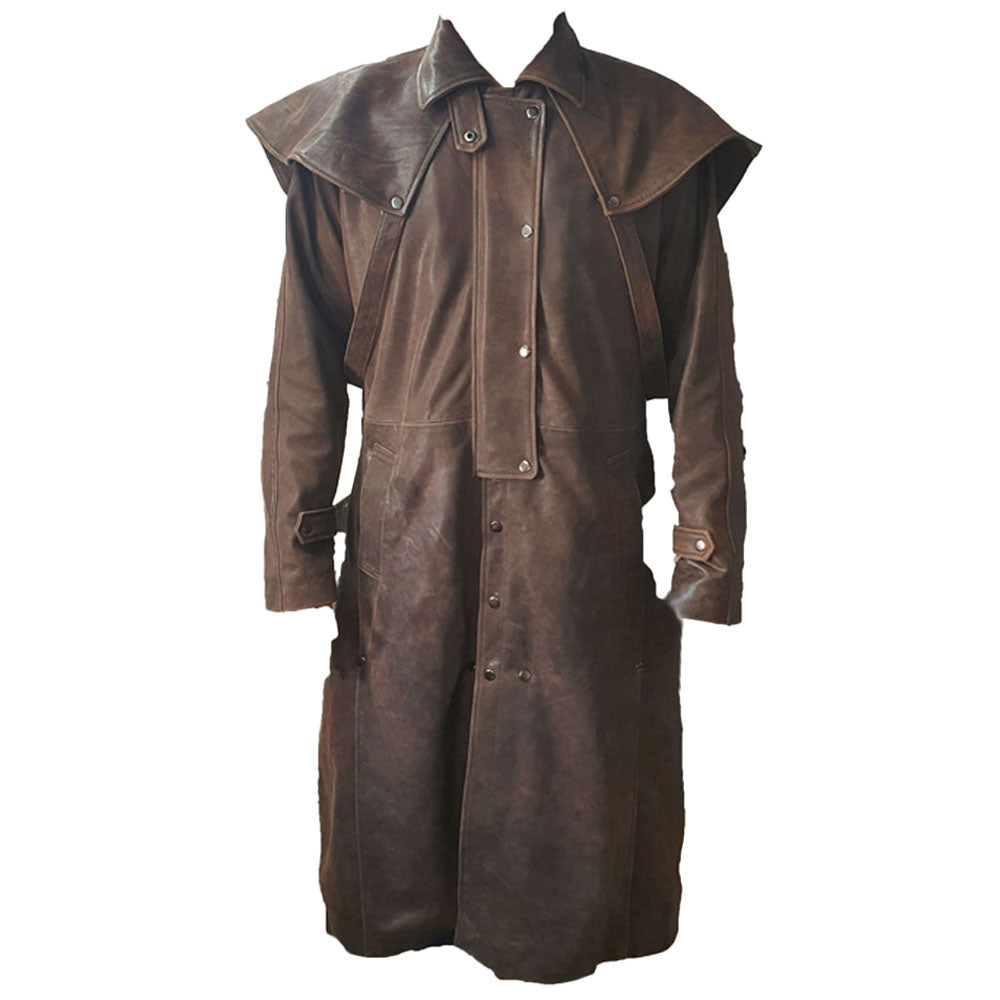 Baker Vintage Copper Duster Coat Lusso Leather