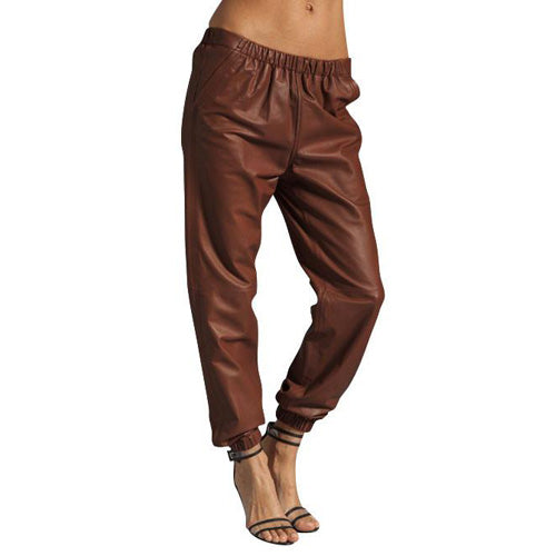 Light Tan leather pants (style #10), Women Pants Online – Lusso Leather