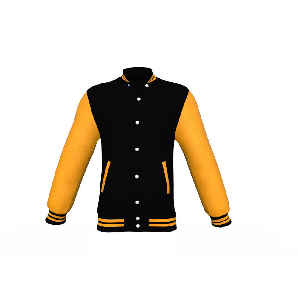 Yellow and Black Varsity Jacket