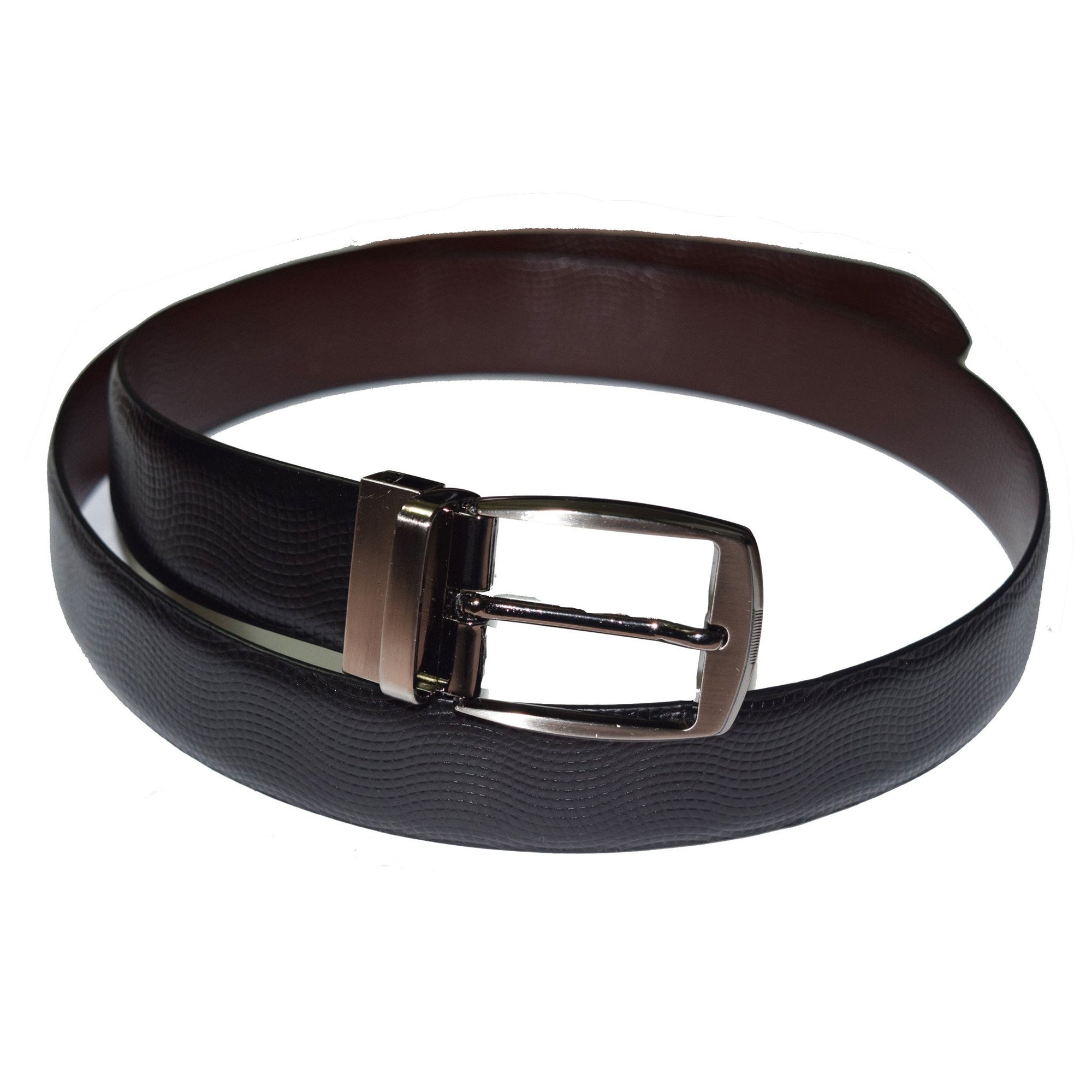 Dark Brown Leather Belt with Silver Buckle by Arthur Knight-32 inch Belt