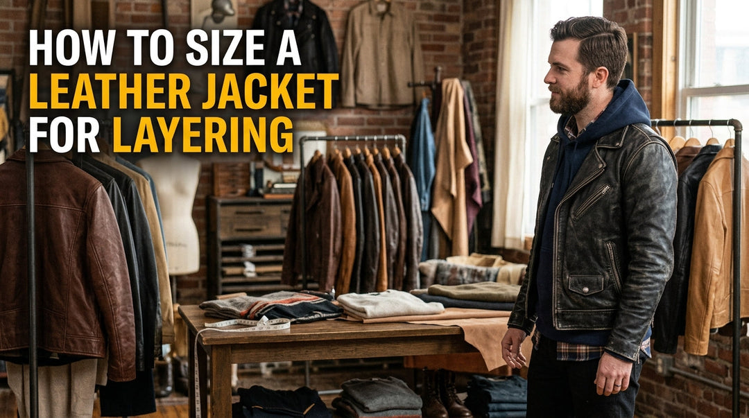How to Size a Leather Jacket for Layering?