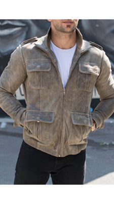 Mens Distressed Vintage Leather Jackets
