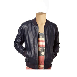 mens blue bomber jacket 