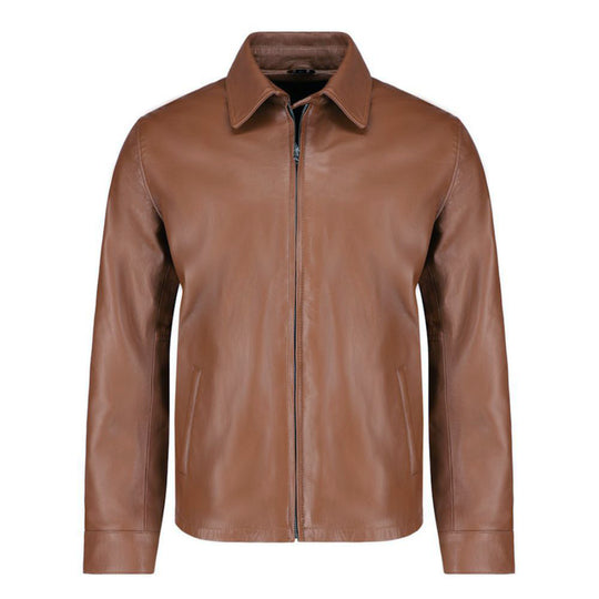 Pierre Brown Leather Jacket