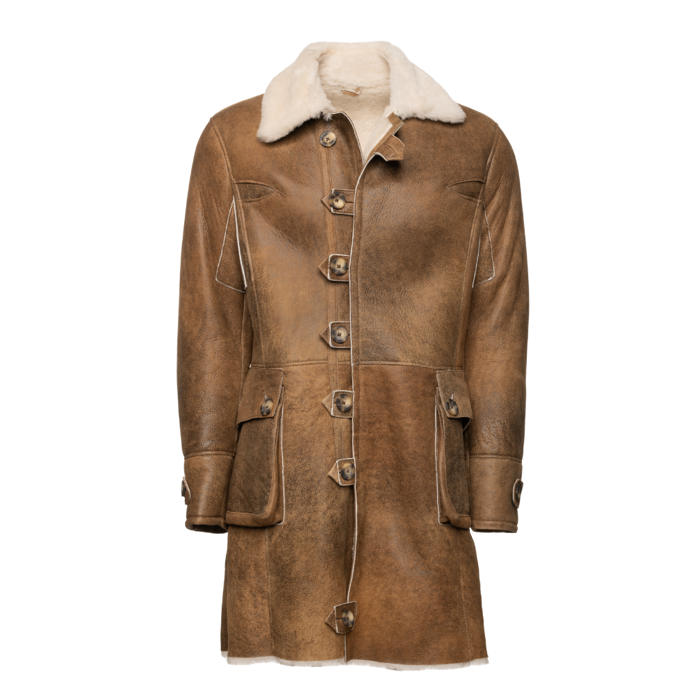 Real shearling coat inspired by Bane in dark knight