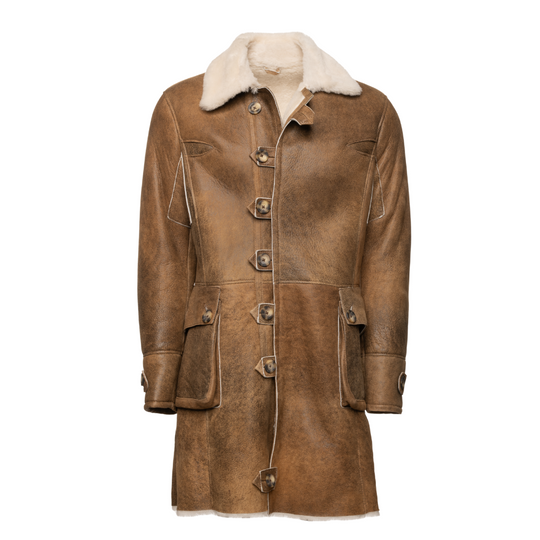 Real shearling coat inspired by Bane in dark knight