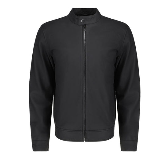Tory matte black cafe racer jacket