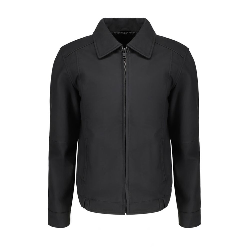 Blaze matte black classic leather jacket