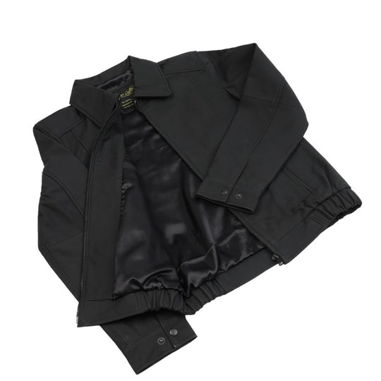 Blaze matte black classic leather jacket