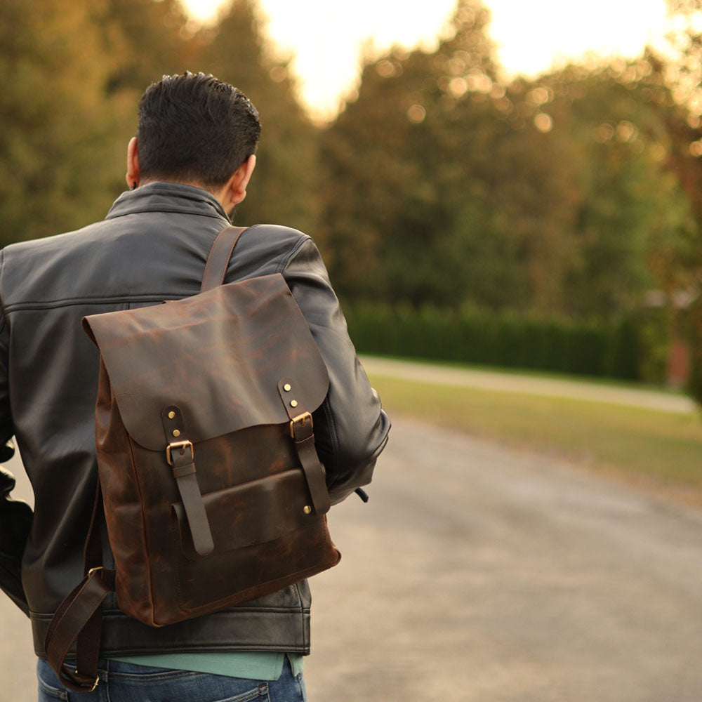 custom leather backpack where to buy Cortez's Vintage Oiled Cowhide Backpack, Leather Backpack – Lusso Leather