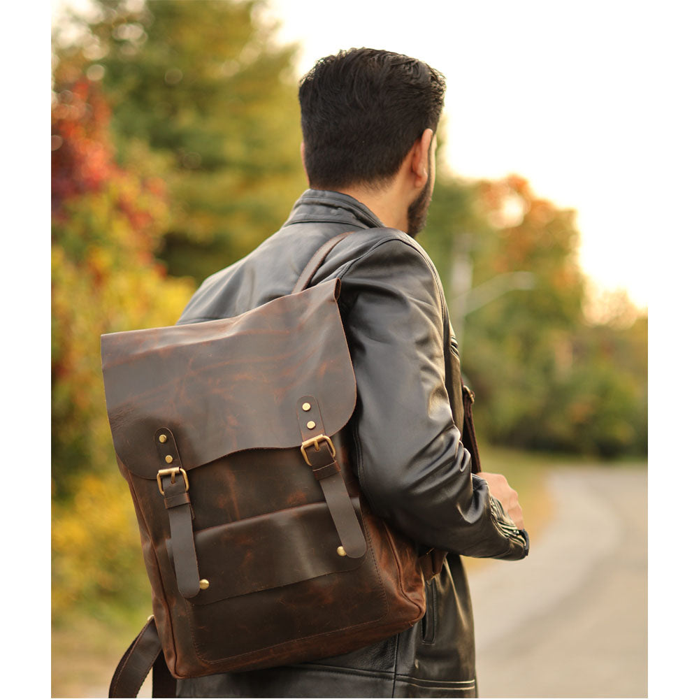dasein patent leather backpack Cortez's Vintage Oiled Cowhide Backpack