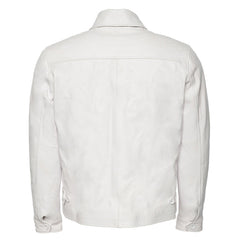 Pierre White leather jacket