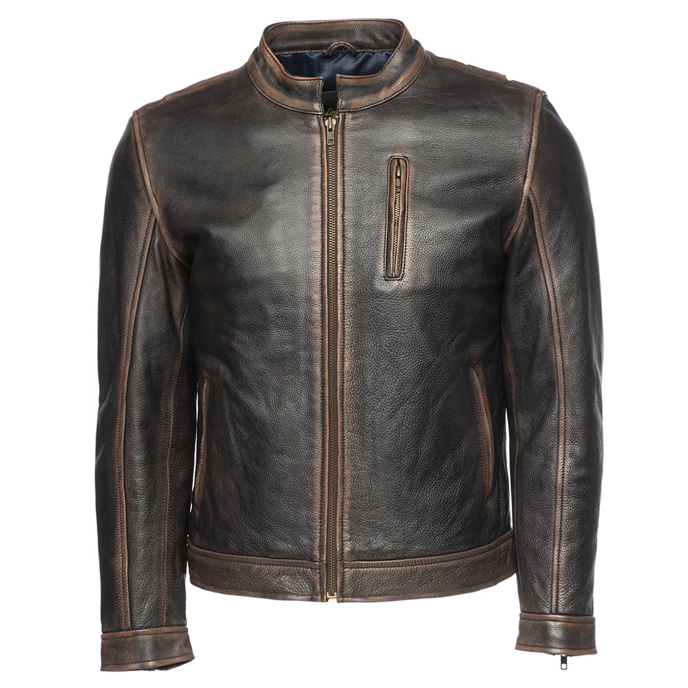 Finnegan Distressed leather jacket