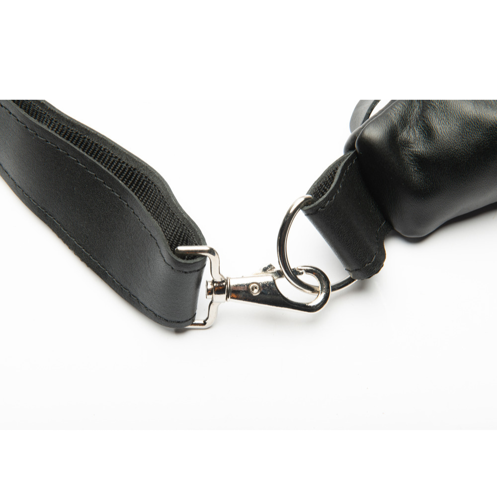 Sleek black crossbody sling bag