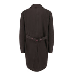 Adrian Brown wool trench coat