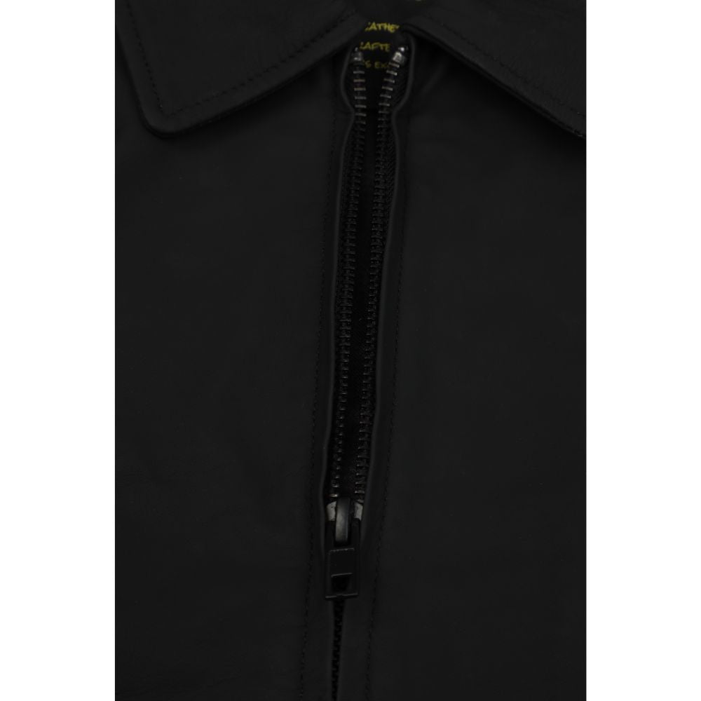 Blaze matte black classic leather jacket