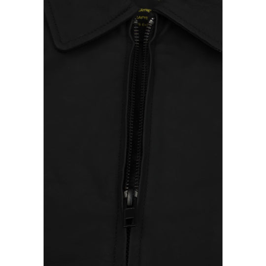 Blaze matte black classic leather jacket