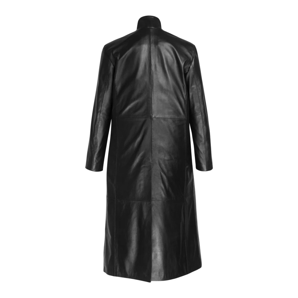 Gilbert black Round collar Black Long coat