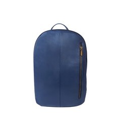 Urban Navy Leather Backpack
