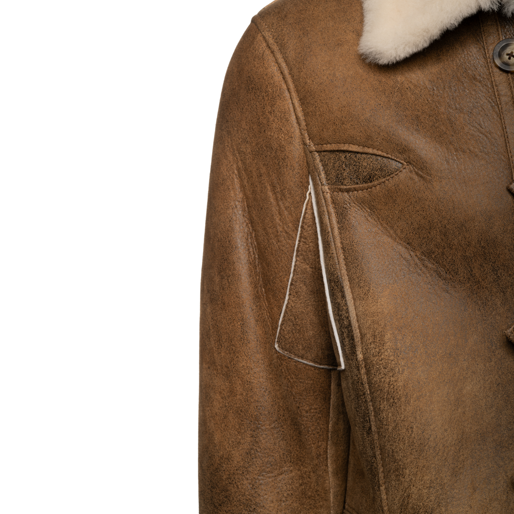 Real shearling coat inspired by Bane in dark knight