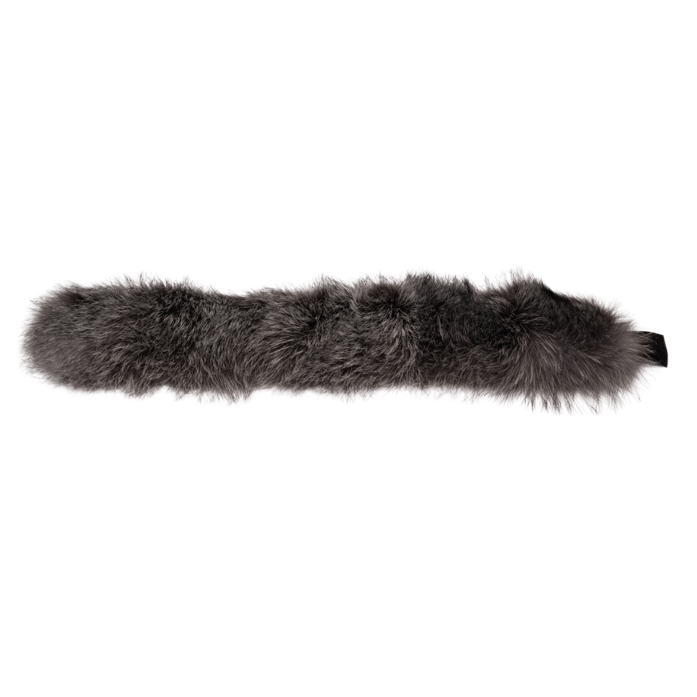 Silver fox fur headband
