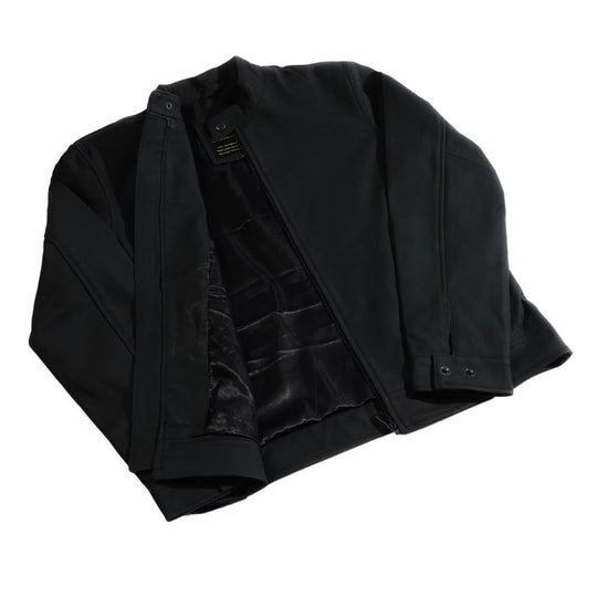 Tory matte black cafe racer jacket