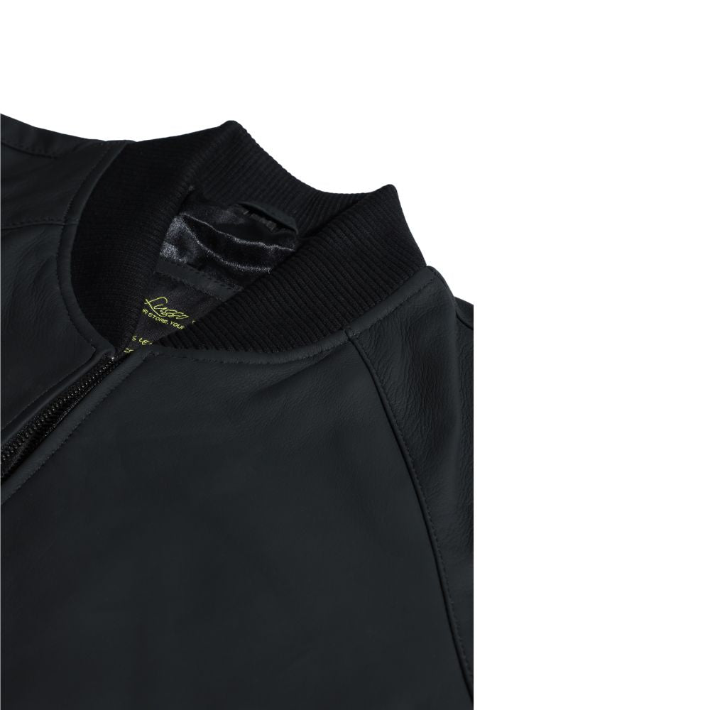 Colt matte black ribbed bomber jacket