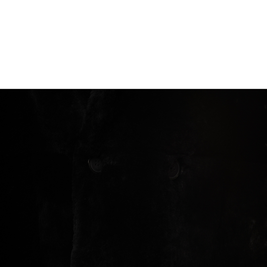 Peyton Black Mouton Shearling coat with Fox fur