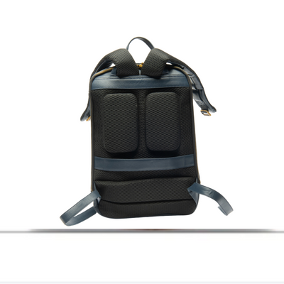 Urban Navy Leather Backpack