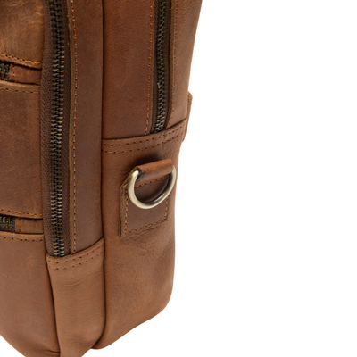 Tan Leather Briefcase laptop Bag