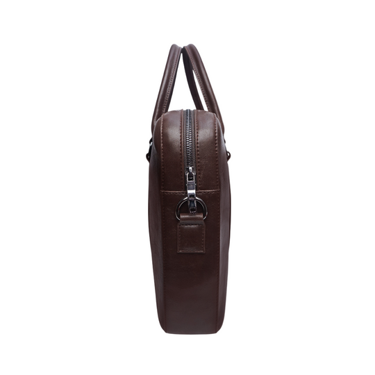 Chocolate Leather Laptop Bag