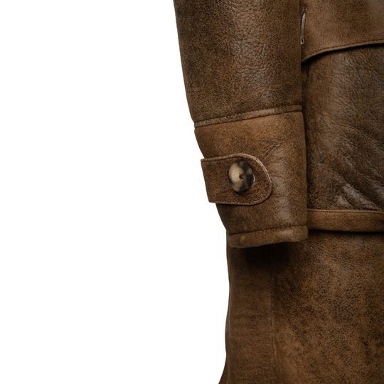 Real shearling coat inspired by Bane in dark knight