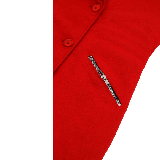 Taisia women's red wool coat