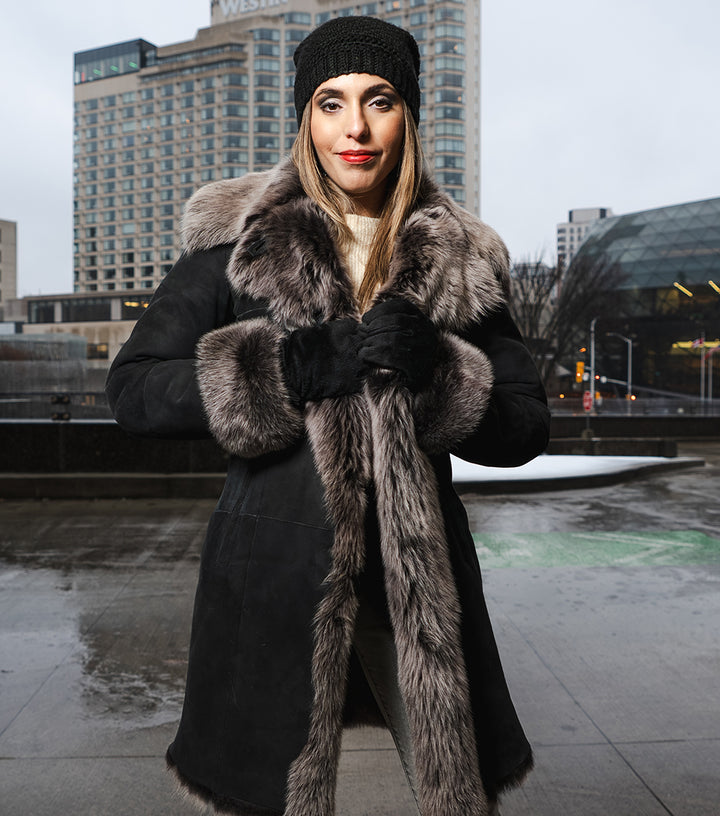 MOSCHINO shearling, sheepskin coat
