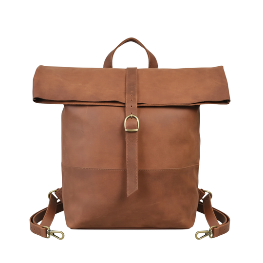 Wiggins Roll Top Vintage Style backpack