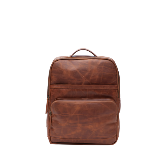 Burch's Vintage Brown Laptop Backpack