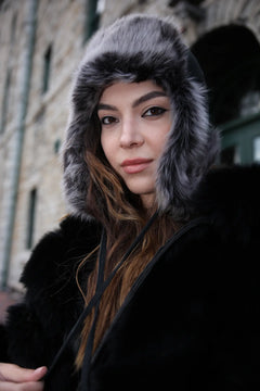 Toscana shearling trapper hat