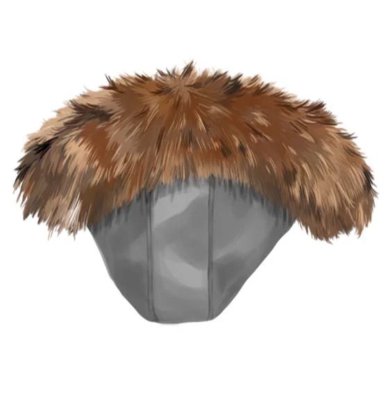 Removable Leather Hoodie with Fox Fur Trim