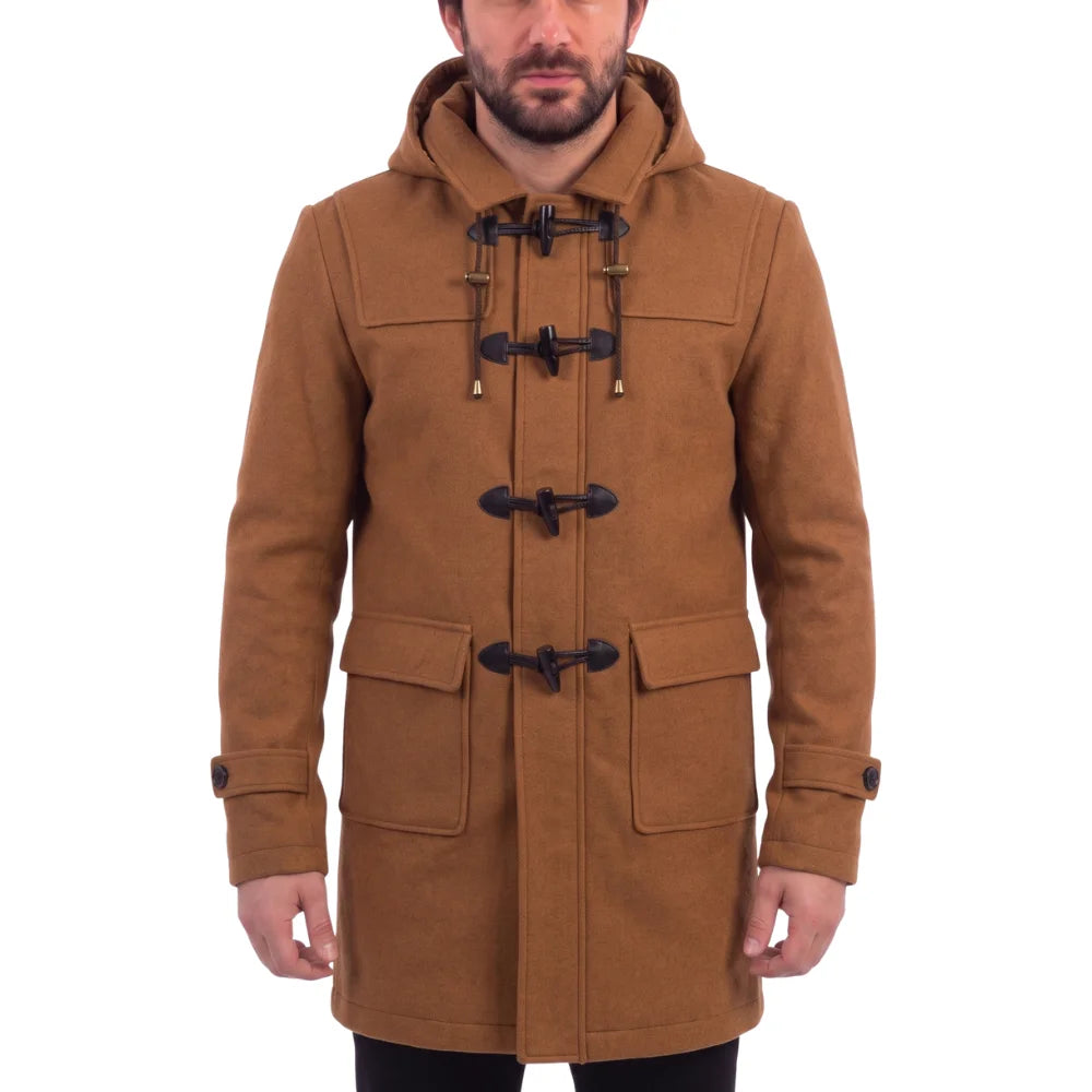 Clifford's brown 3/4 length wool coat