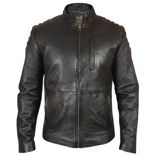 Cleve's leather jacket with Stretch Leather