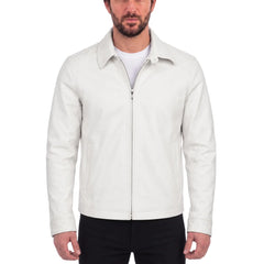 Pierre White leather jacket