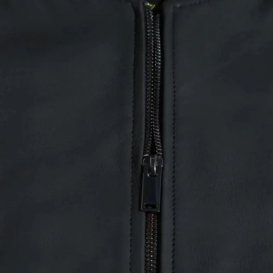 Colt matte black ribbed bomber jacket