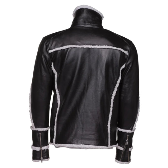 Harry's Sherpa Leather jacket with double collar