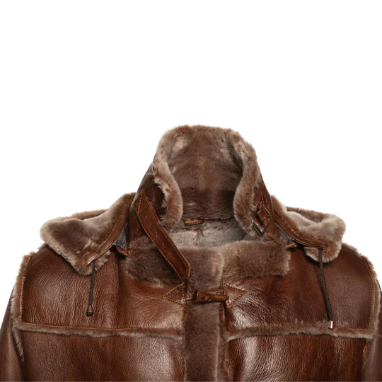 Eamon Brown duffle shearling jacket