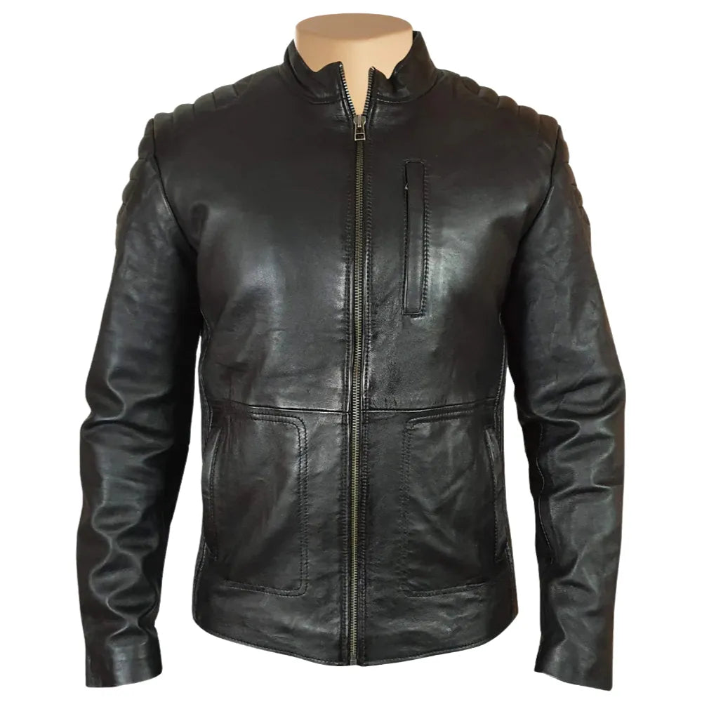 Cleve's leather jacket with Stretch Panel, Men Jacket Online