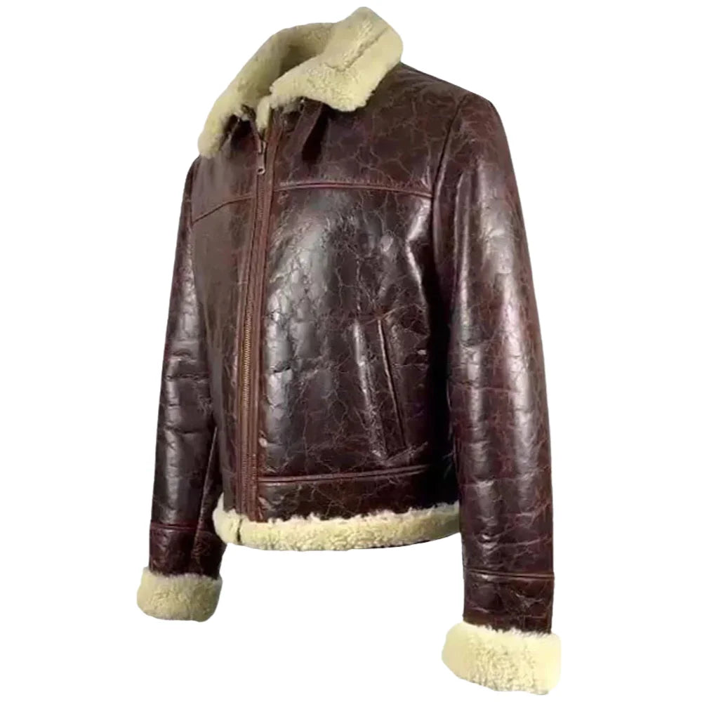 Wayne Nash Brown vintage oxblood B3 Bomber Jacket