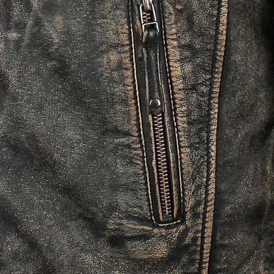 Men's Prato Black Leather Jacket