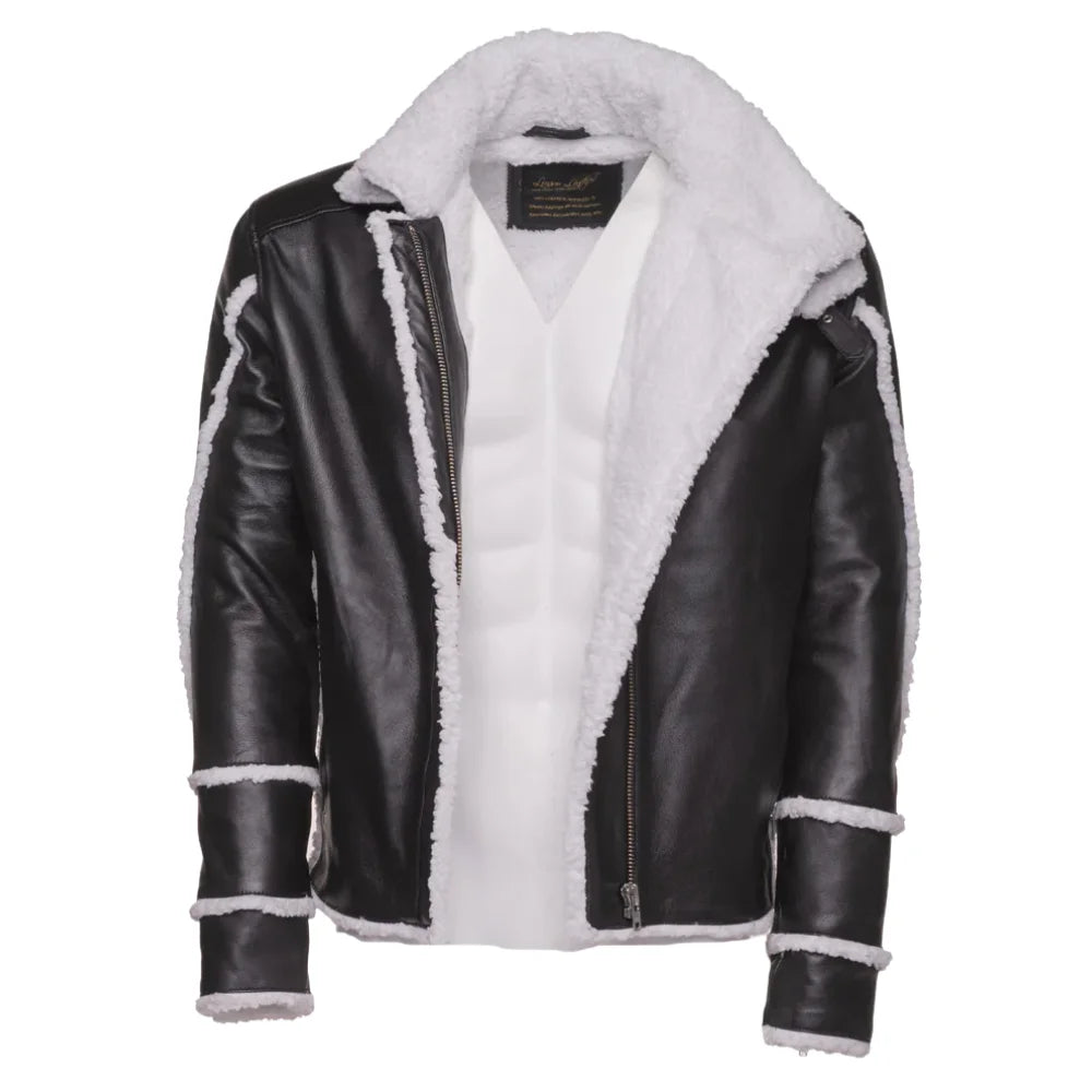 Harry's Sherpa Leather jacket with double collar