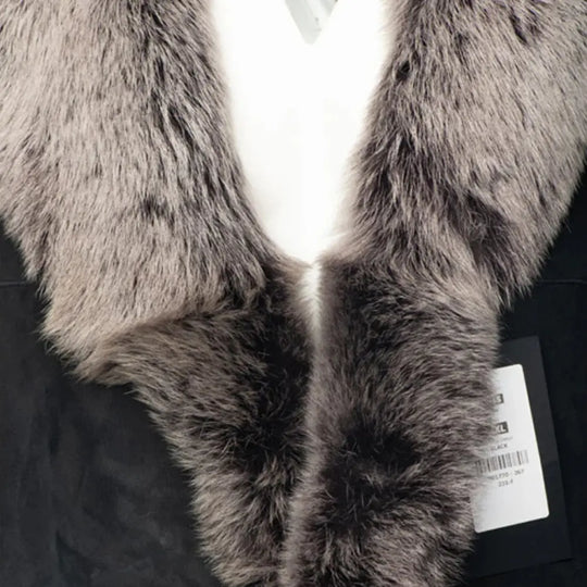Georges Toscana Shearling Sheepskin Coat close up Toscana shearling lining