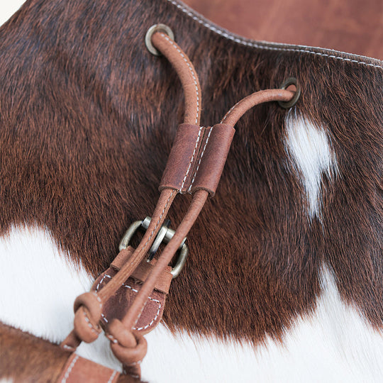 Rustic Hide Carryall backpack